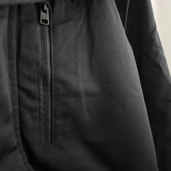 Men's Hollister Jacket Faux Fur Bomber Aviator XL All Weather Black - Picture 12 of 12